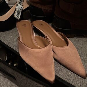 Zara Women's Blush Mules